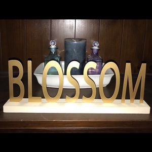 Place & Time Collection “Blossom” Word Block Decor
